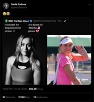 Paula Badosa amused by the meme